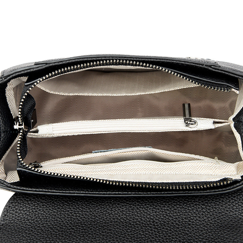 Elegant Leather Top Handle Handbag LoungeYard — product view 4