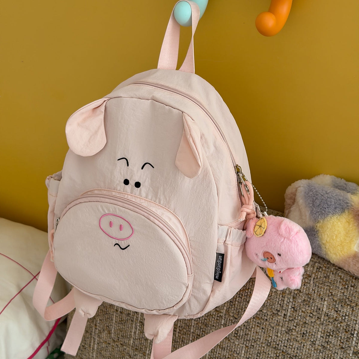 Cute Pig-Themed Backpack LoungeYard — product view 6