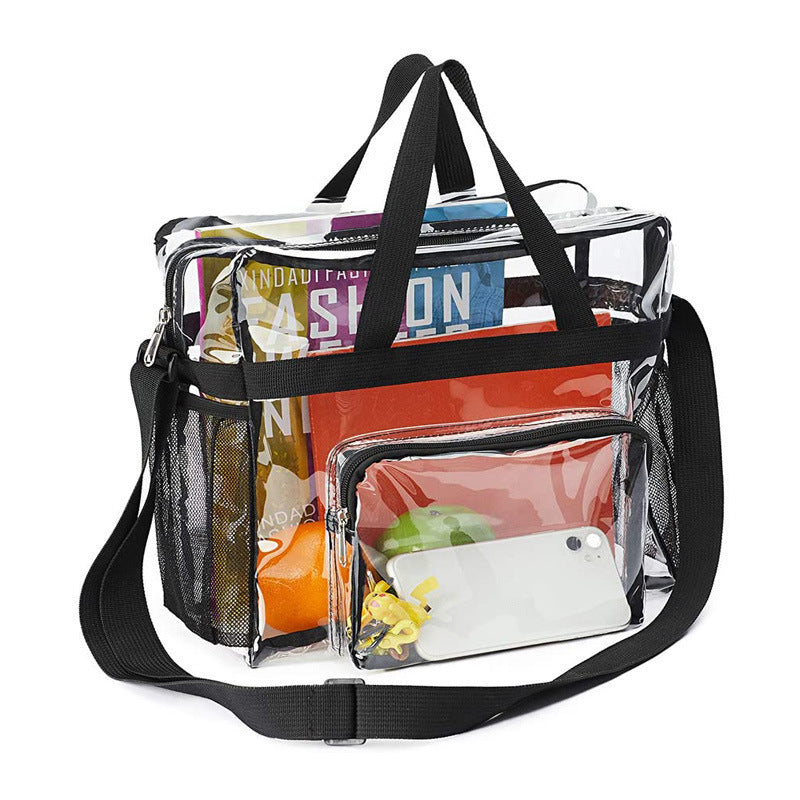 Transparent Tote Bag with Multiple Compartments LoungeYard — product view 6