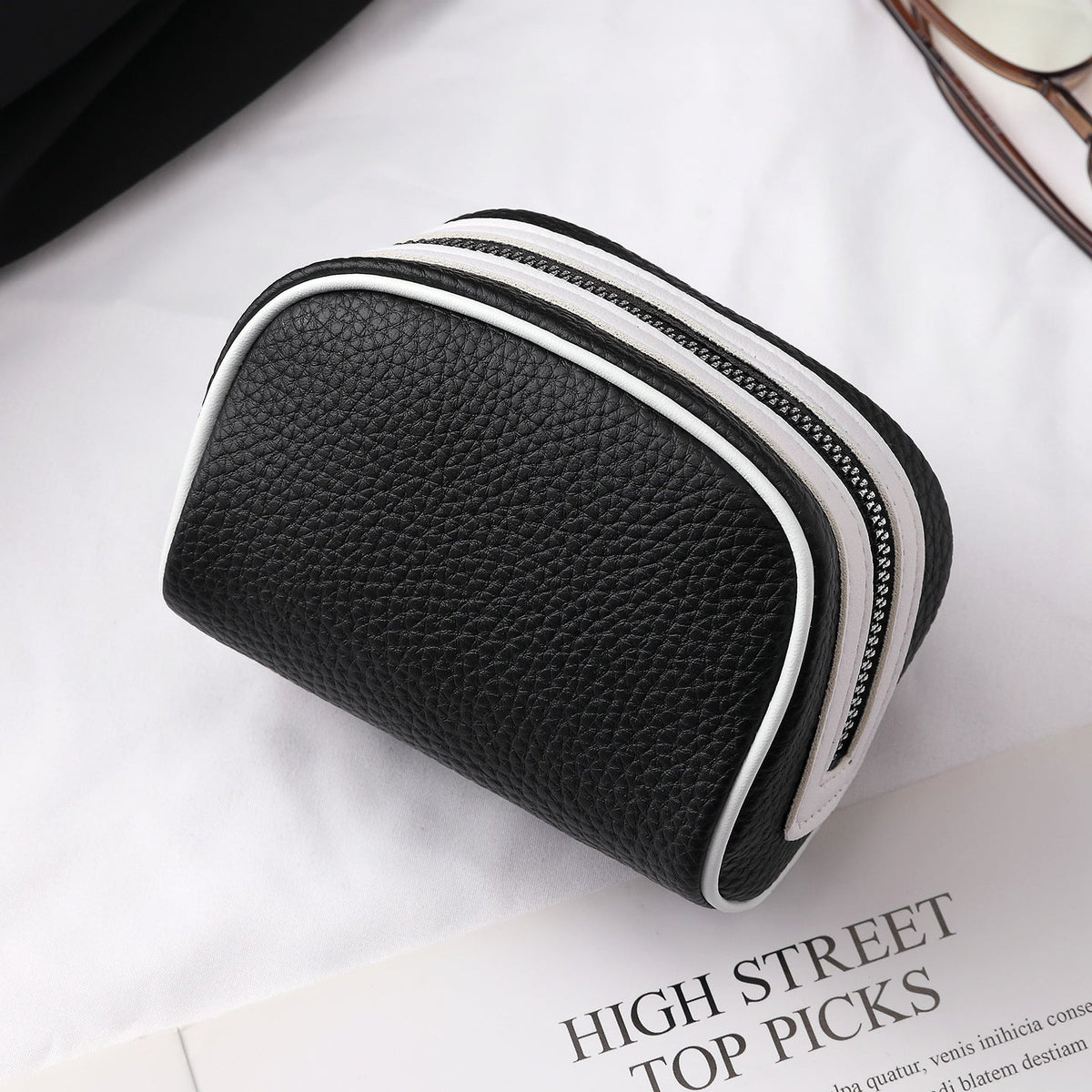 Compact Zippered Cosmetic Organizer — product view 2