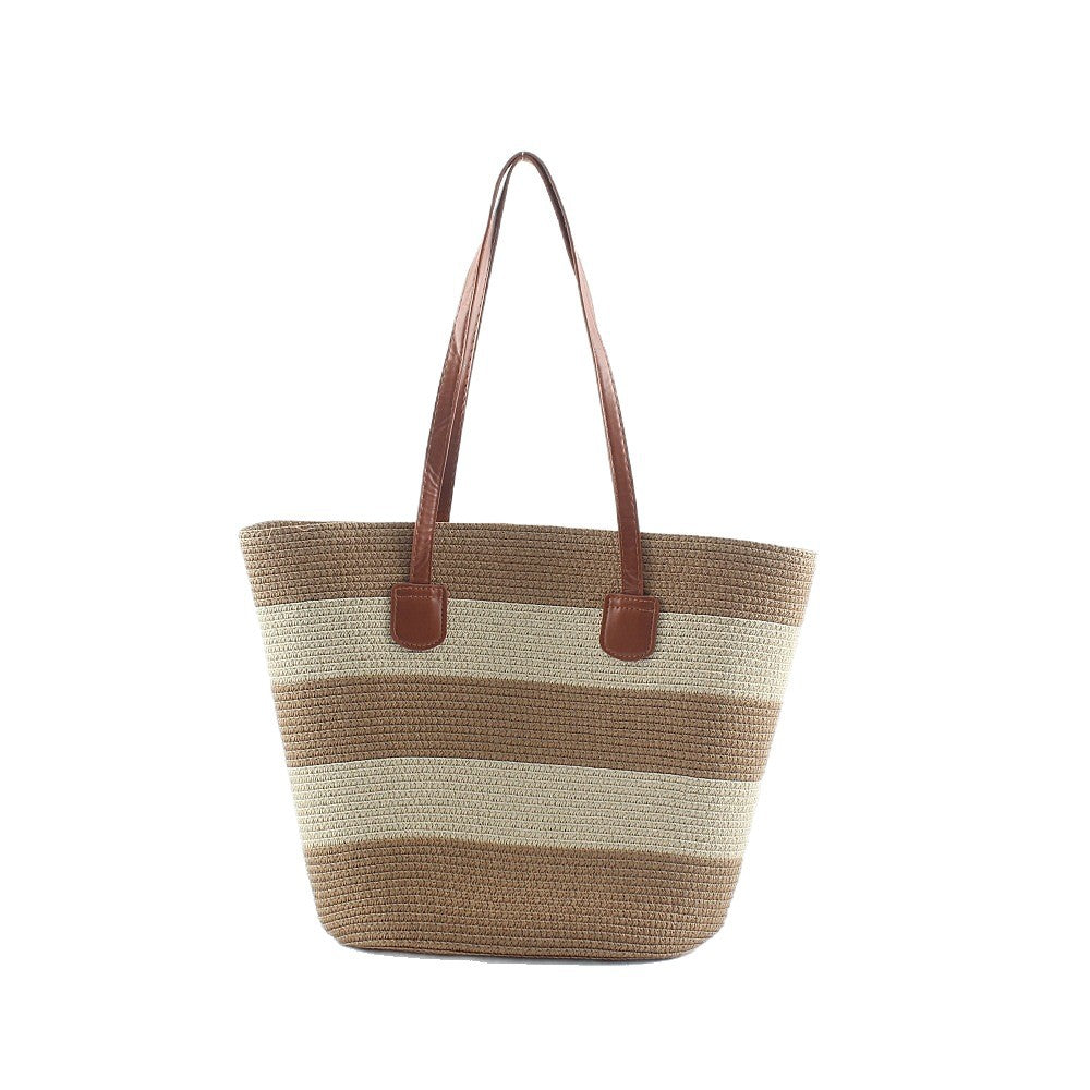 Beach bag in modern striped look LoungeYard — product view 4