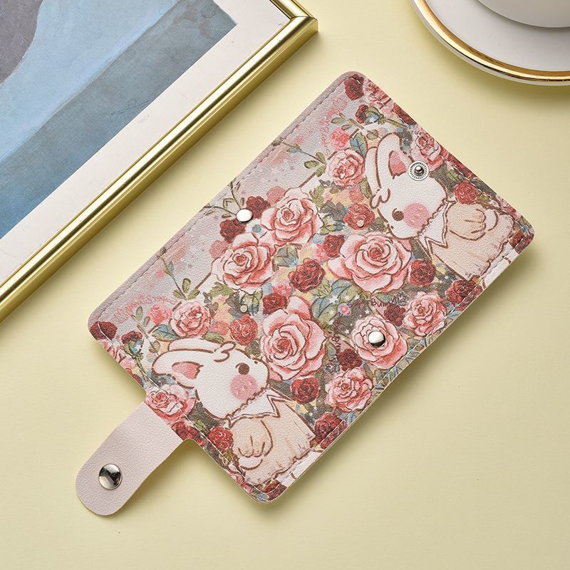 Floral Themed Cartoon Mini Wallet LoungeYard — product view 2