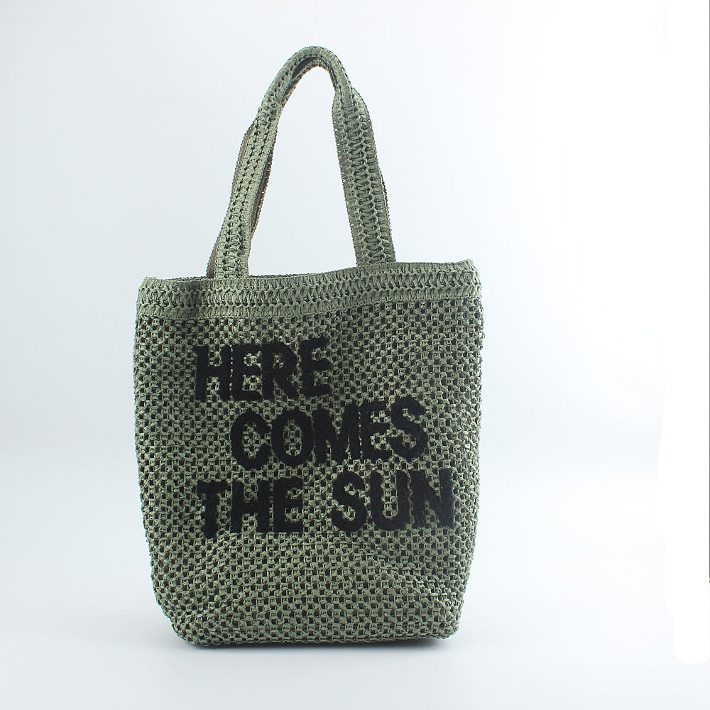 Handcrafted macrame bags with quote elements LoungeYard — product view 5