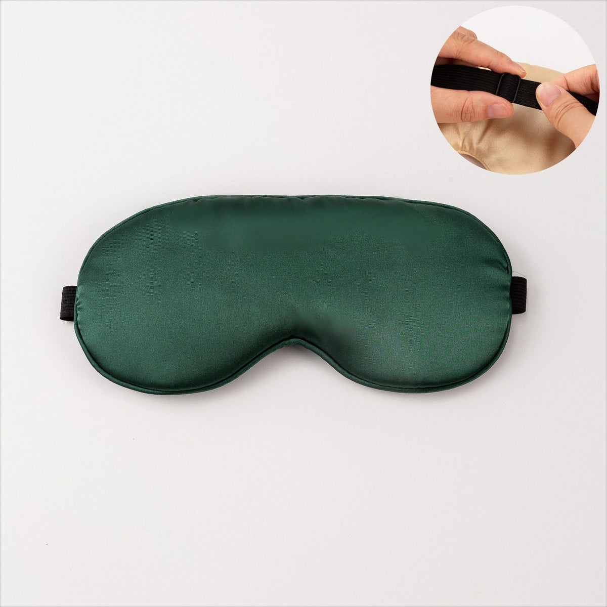 Unisex nan ergonomic sleep mask with adjustable elastic band and soft satin surface LoungeYard — product view 1
