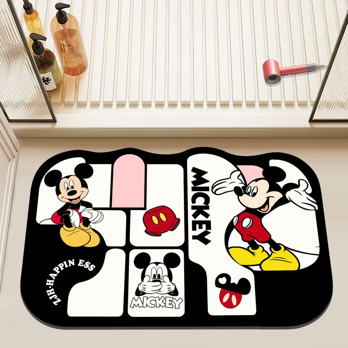 Mickey Mouse Themed Plush Bath Mat — product view 5