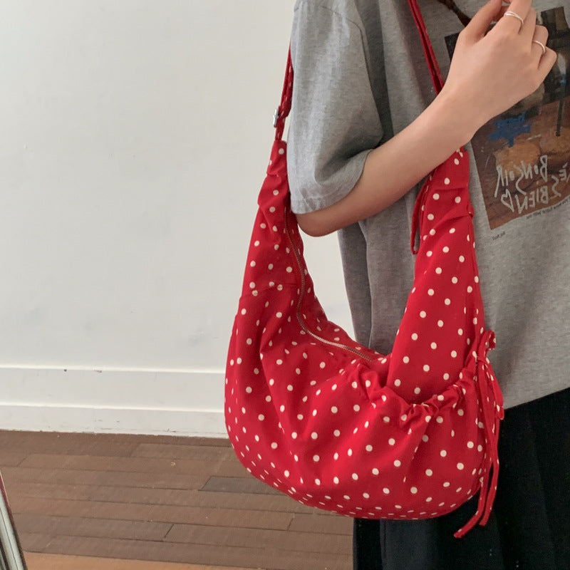 Polka Dot Sling Tote Bag — product view 5