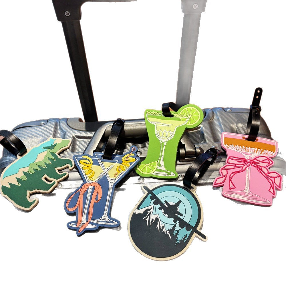 Mountain Adventure-Themed Luggage Tag LoungeYard — product view 4
