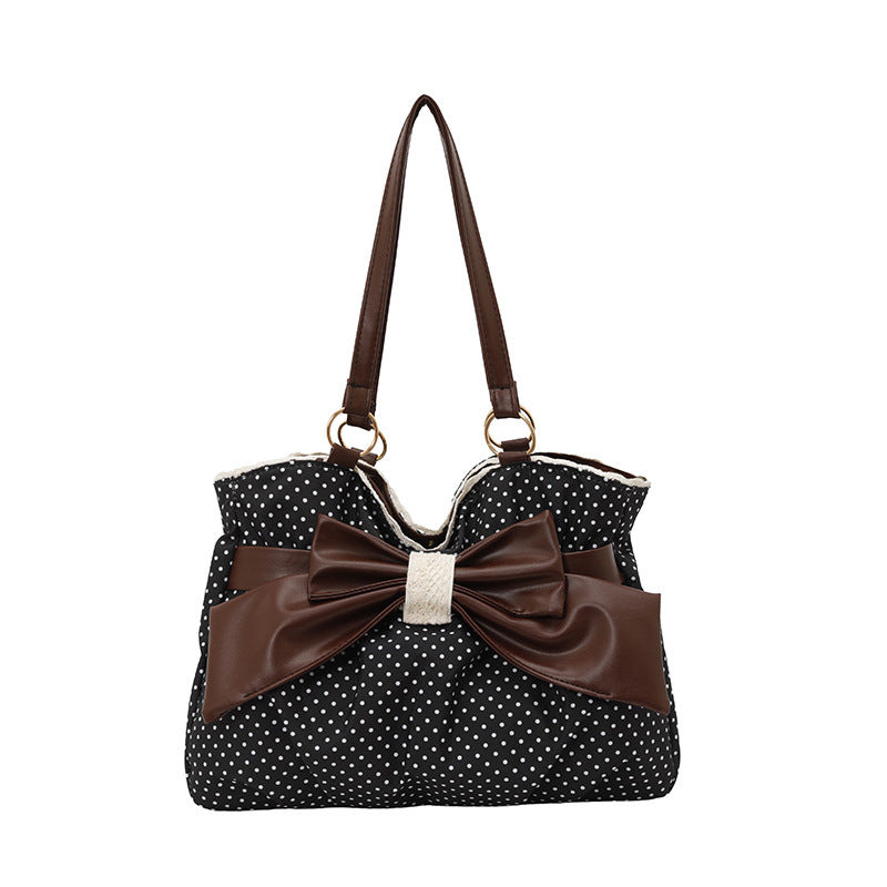 WoBow-Embellished Polka Dot Handbag LoungeYard — product view 7