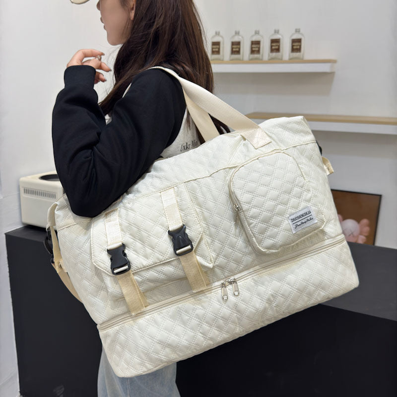 Premium Quilted Weekend Duffel Bag — product view 3