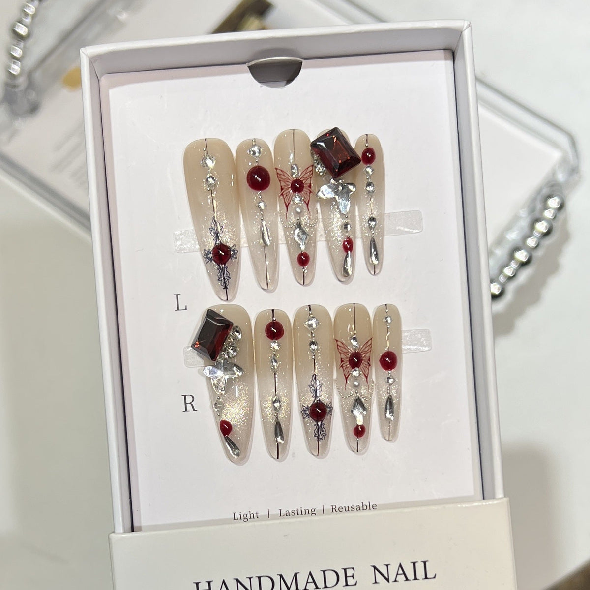 Handmade Decorative Press-On Nail Art — product view 5