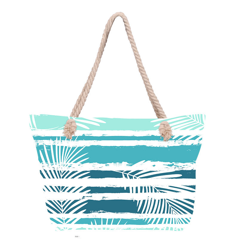 Beach bag with floral pattern LoungeYard — product view 7