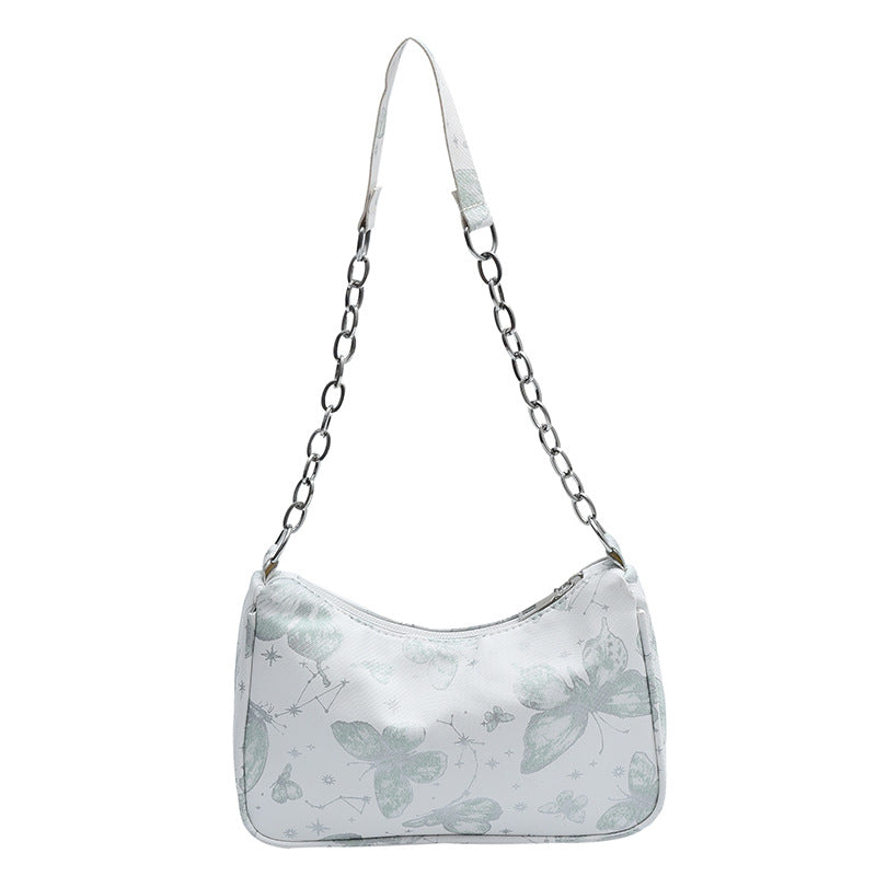 Butterfly Print Designer Hobo Bag — product view 3