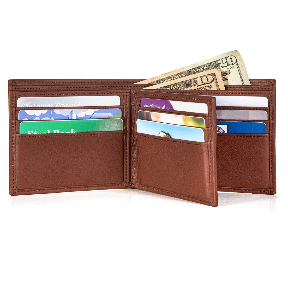 Classic Leather Billfold Wallet LoungeYard — product view 2