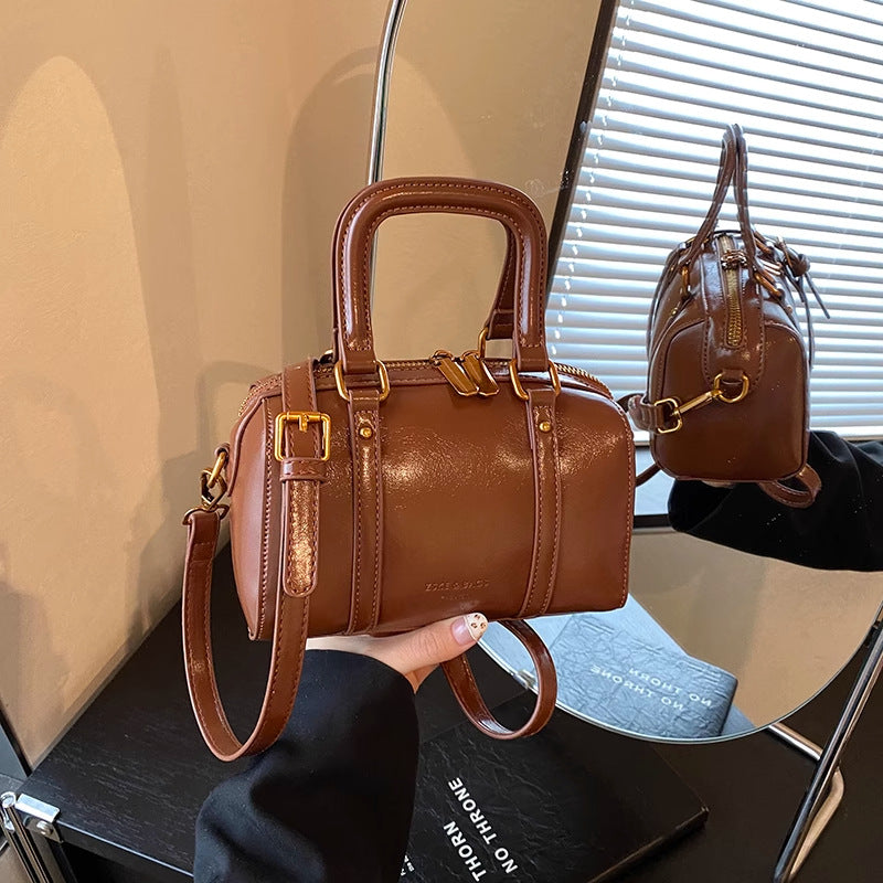 Soft Leather Handheld Satchel LoungeYard — product view 6