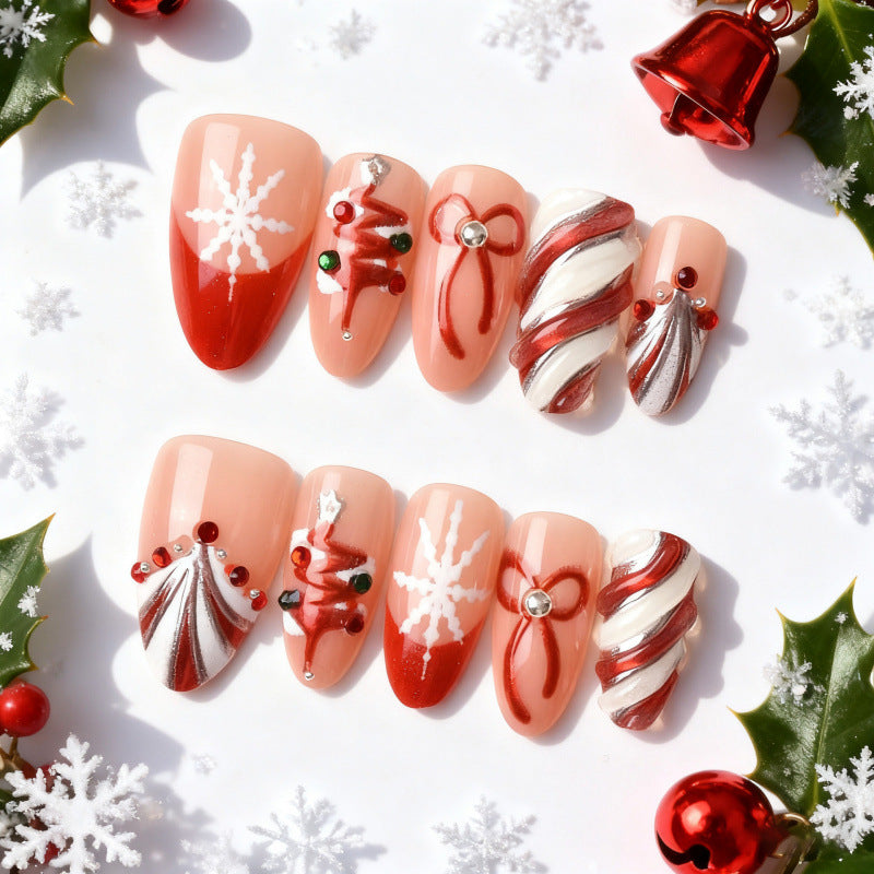 Premium Festive Themed Press-On Nail Set — product view 2