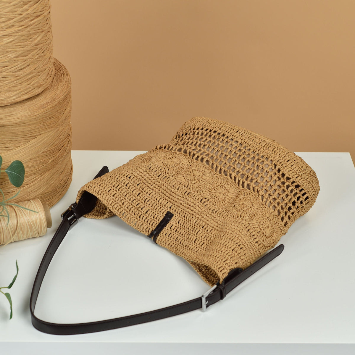 Handmade Macrame Shoulder Bag LoungeYard — product view 2