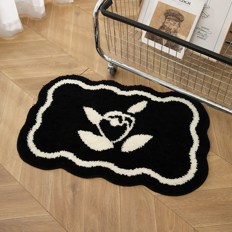Heart-Shaped Decorative Bath Mat LoungeYard — product view 7