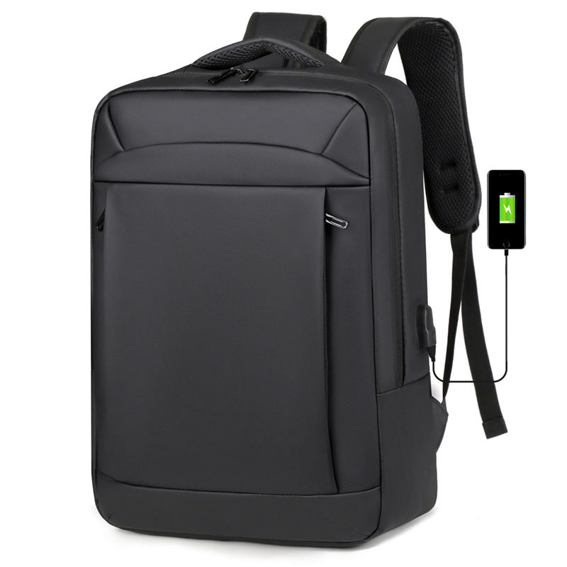 Multifunctional backpack with laptop compartment and ergonomic shoulder design LoungeYard — product view 7