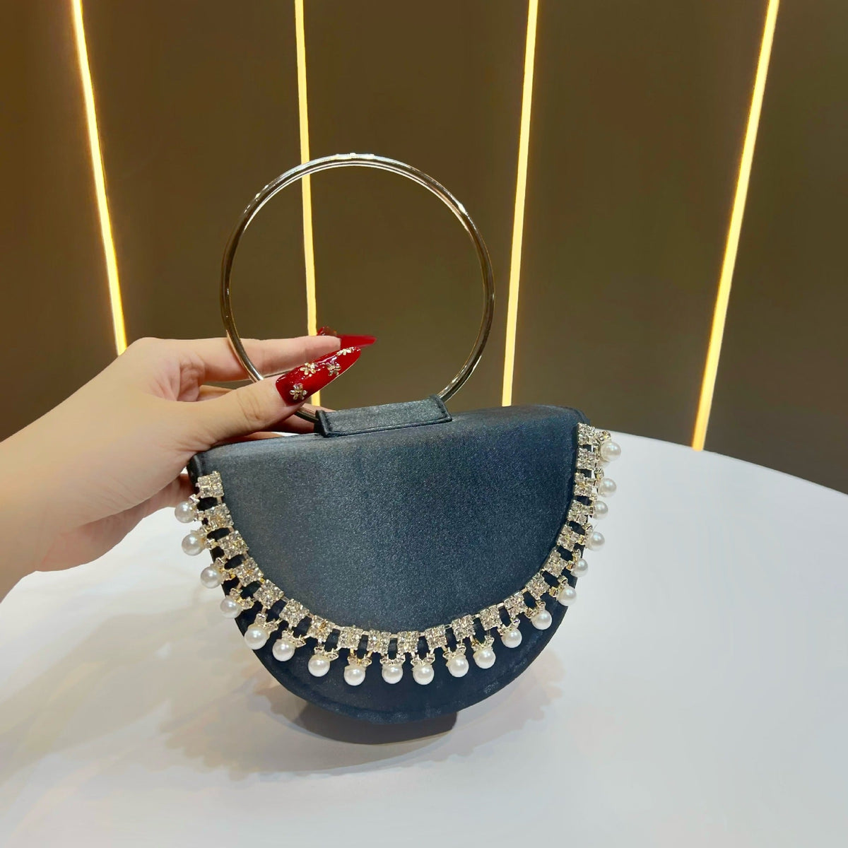 Pearl-Accented Evening Clutch — product view 7
