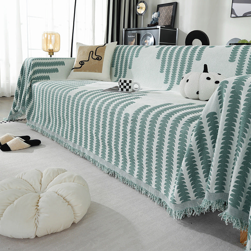 Decorative Fringe Throw Blanket — product view 5