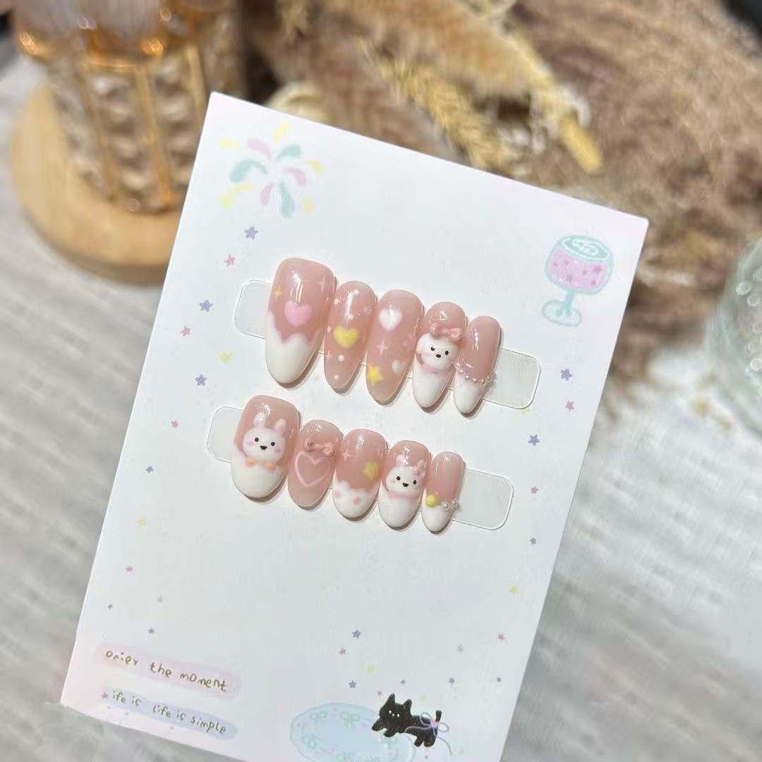 Whimsical Character-Themed Press-On Nail Set — product view 2