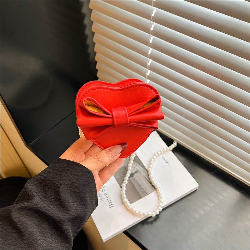 WoHeart-Shaped Bow Clutch Bag LoungeYard — product view 3