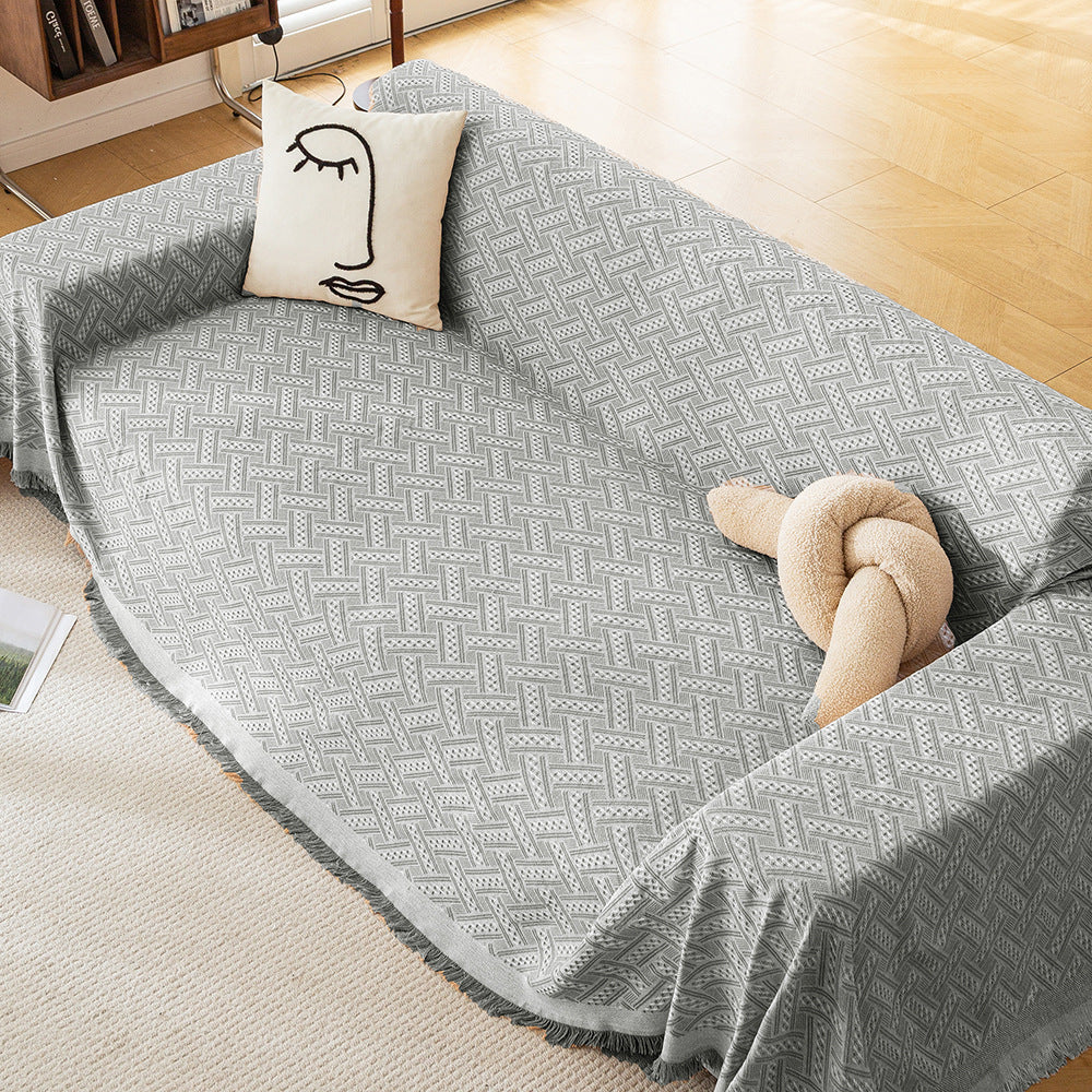 Stylish Woven Sofa Throw Blanket — product view 4
