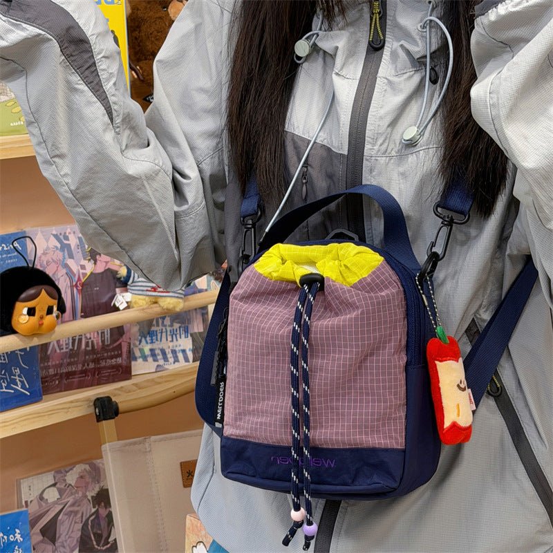 Compact Stylish Drawstring Backpack LoungeYard — product view 2