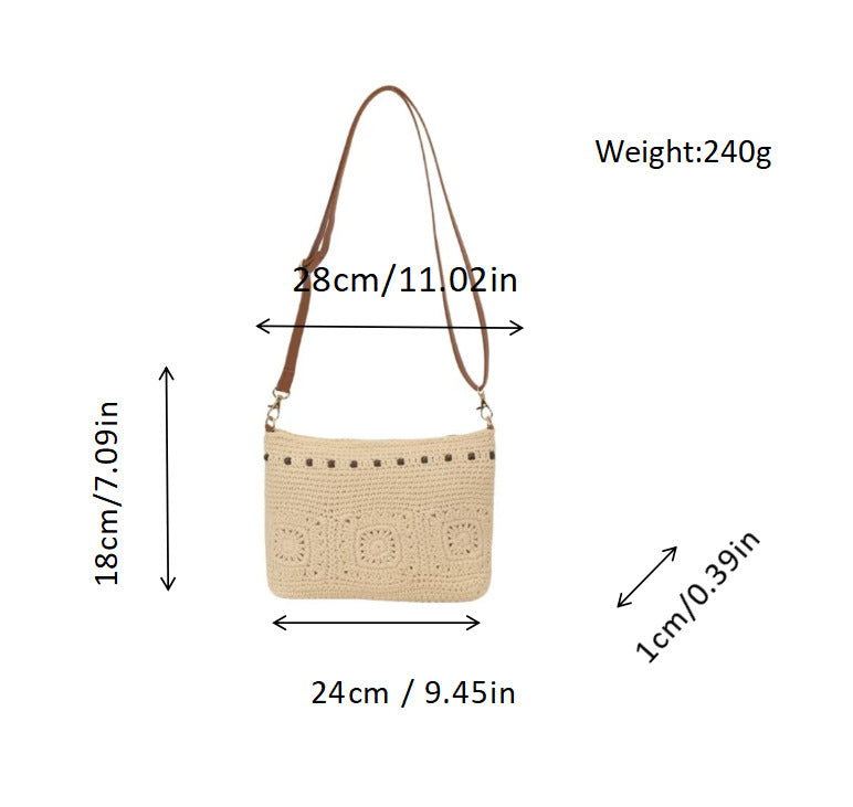 Handbag with Fine Crochet Patterns LoungeYard — product view 5