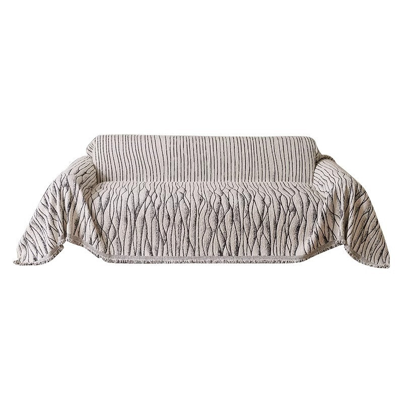Textured Woven Sofa Throw Cover — product view 3