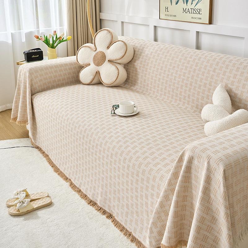 Elegant Woven Sofa Throw Blanket — product view 1