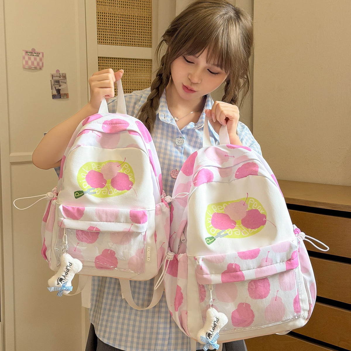 Playful Illustrated Lightweight Backpack LoungeYard — product view 3