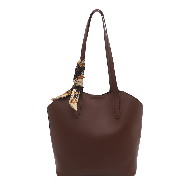 WoChic Designer Tote Bag with Stylish Scarf LoungeYard — product view 5