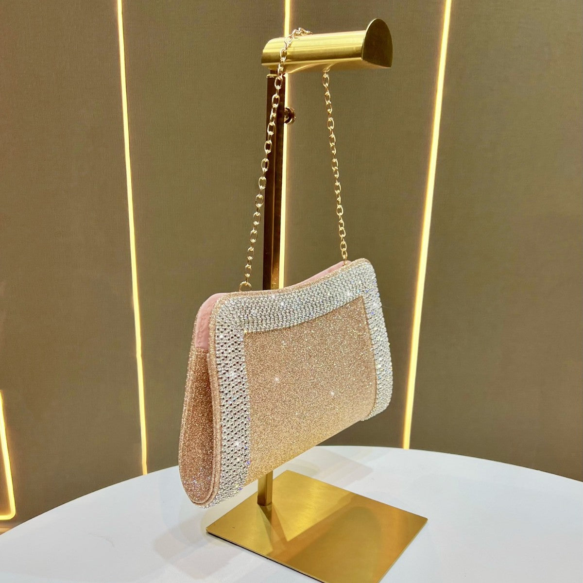Sparkling Crystal-Trim Clutch — product view 2