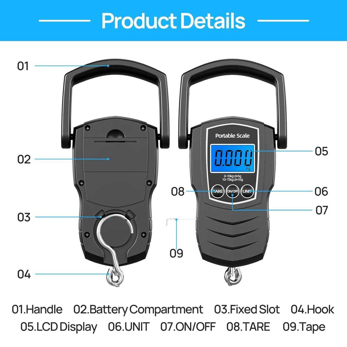 Digital Hanging Scale — product view 2