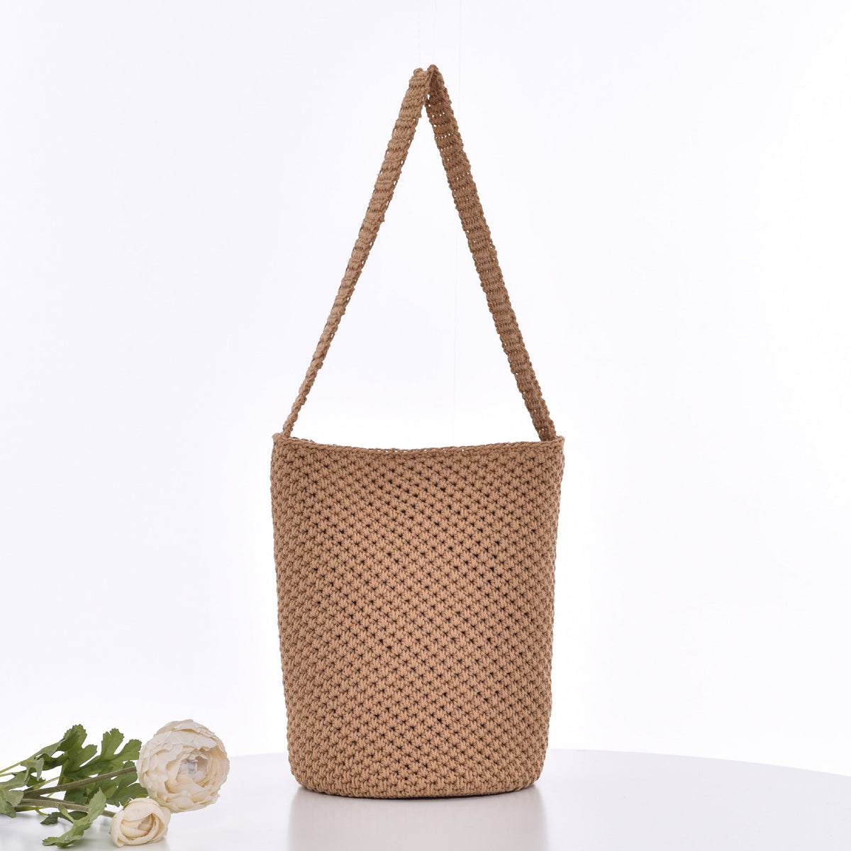 Crochet Tote Bag In Minimalist Design LoungeYard — product view 5