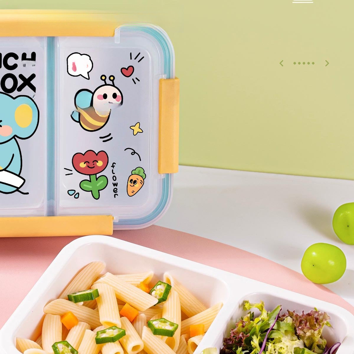 Fun-Themed Multi-Compartment Lunch Box — product view 2