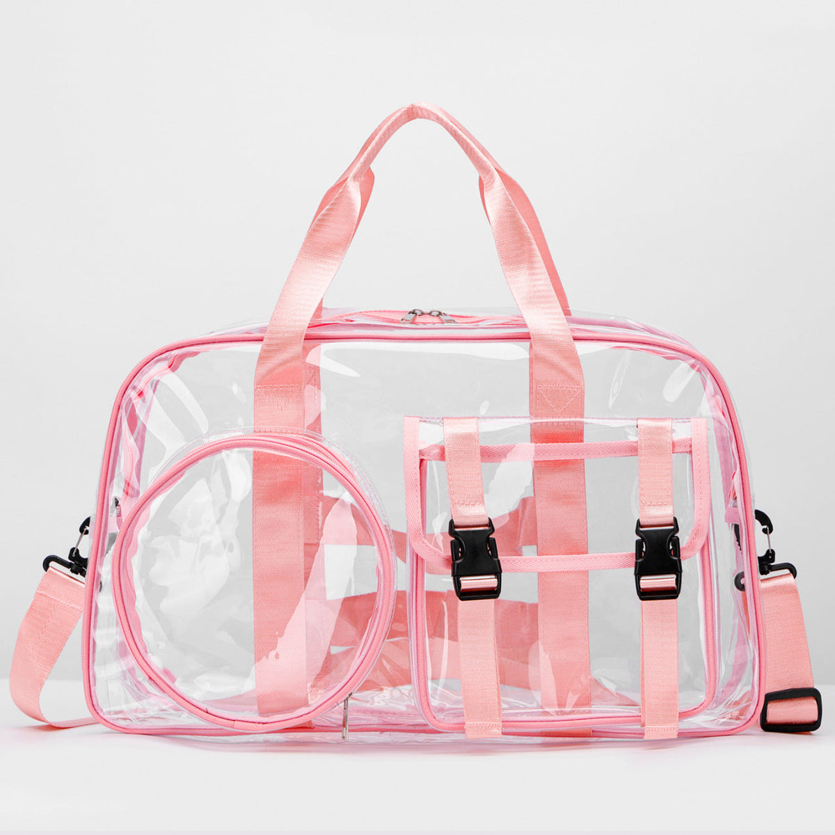 Transparent sports and travel bag with practical compartments LoungeYard — product view 5