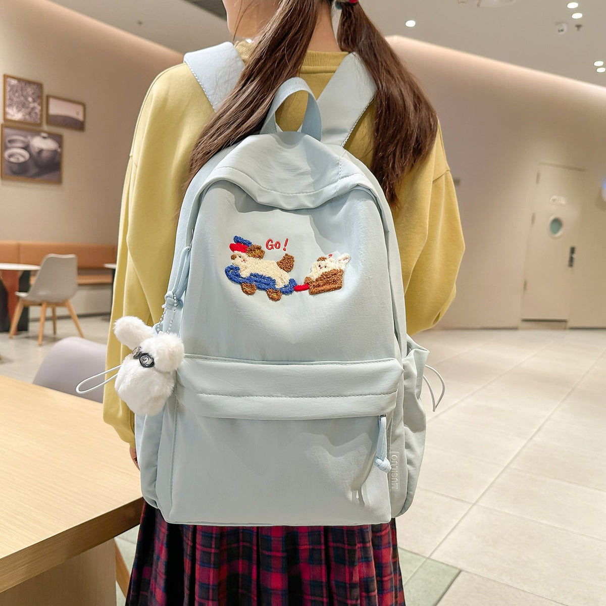 Playful Embroidered Backpack LoungeYard — product view 3