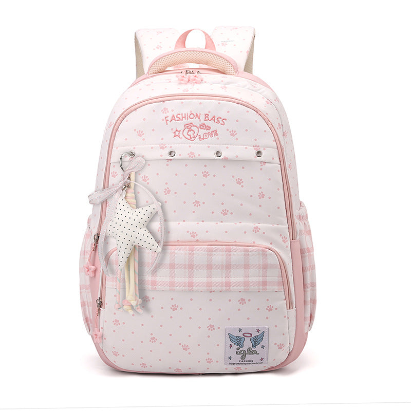 Decorative Floral Print Backpack LoungeYard — product view 6