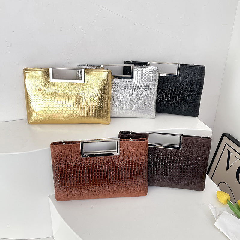 Elegant Croc-Embossed Evening Clutch — product view 6