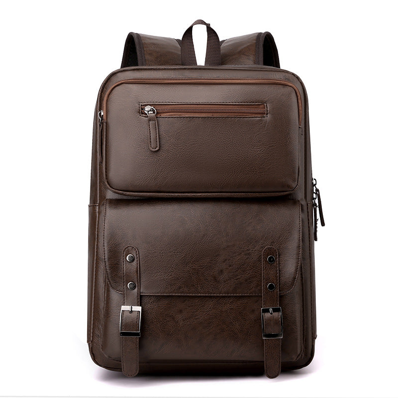 Stylish Leather Backpack LoungeYard — product view 6