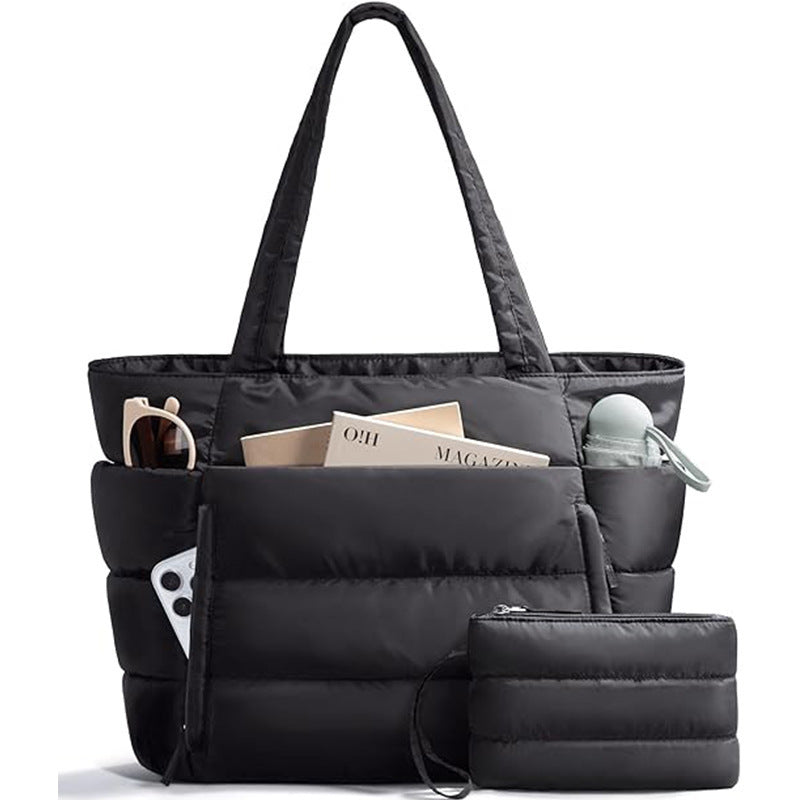 Fashionable everyday tote bag with multiple storage LoungeYard — product view 5