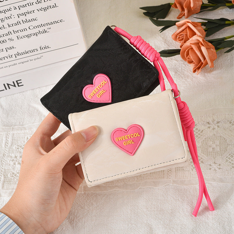 Cute Heart-Embellished Wallet LoungeYard — product view 2