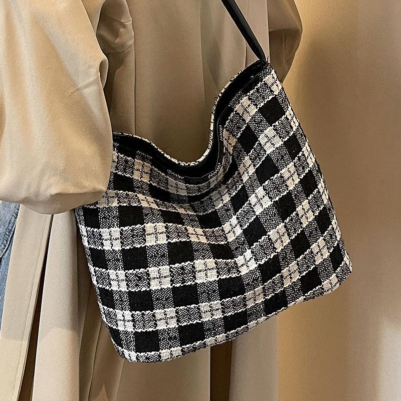 Classic Checkered Shoulder Bag — product view 6