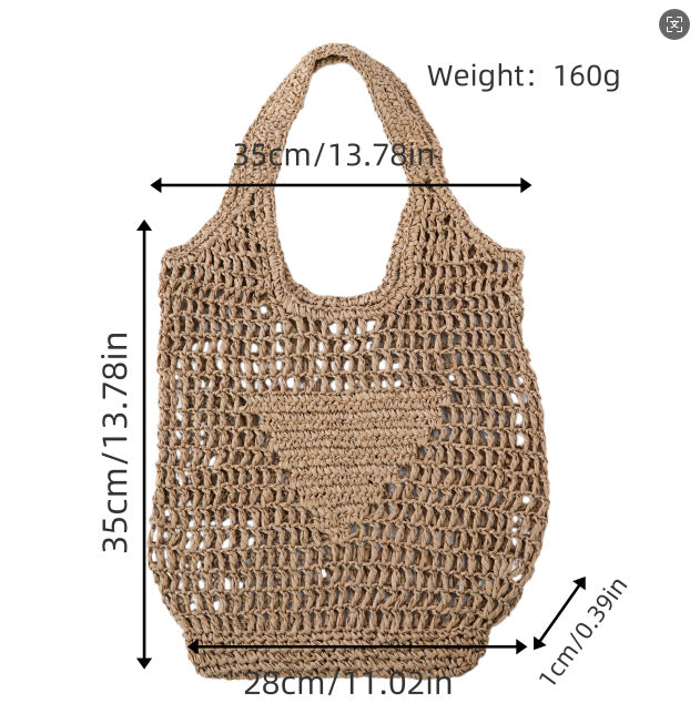Handcrafted Macrame Tote Bag LoungeYard — product view 2