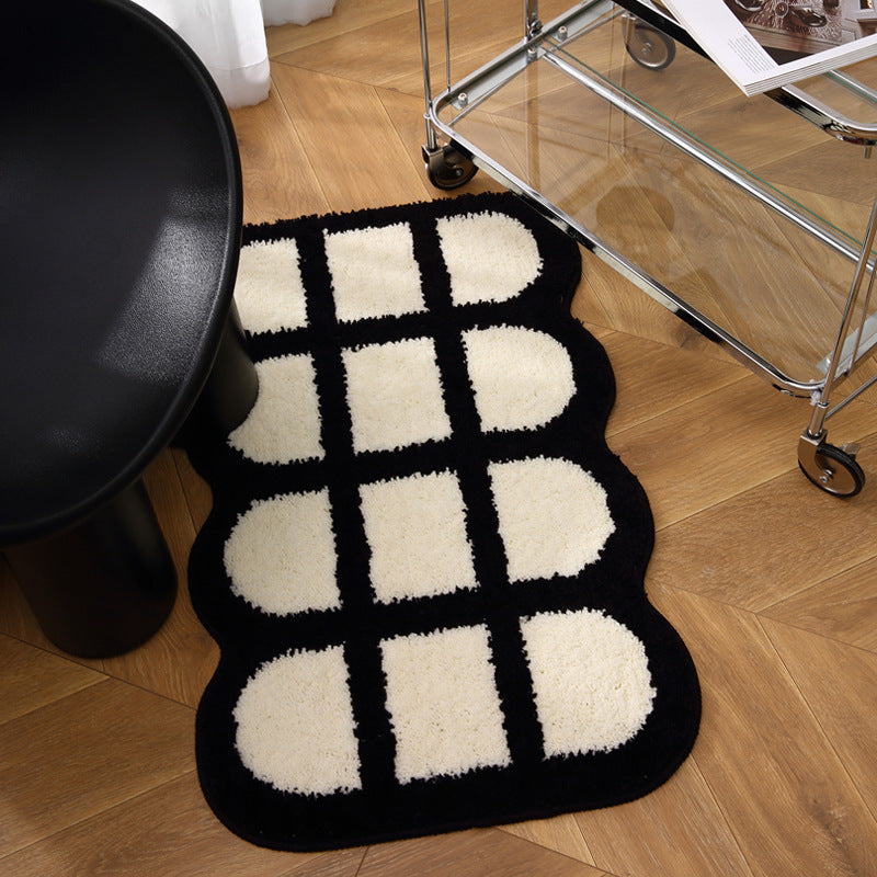 Textured Pillow-Edge Bath Mat — product view 1