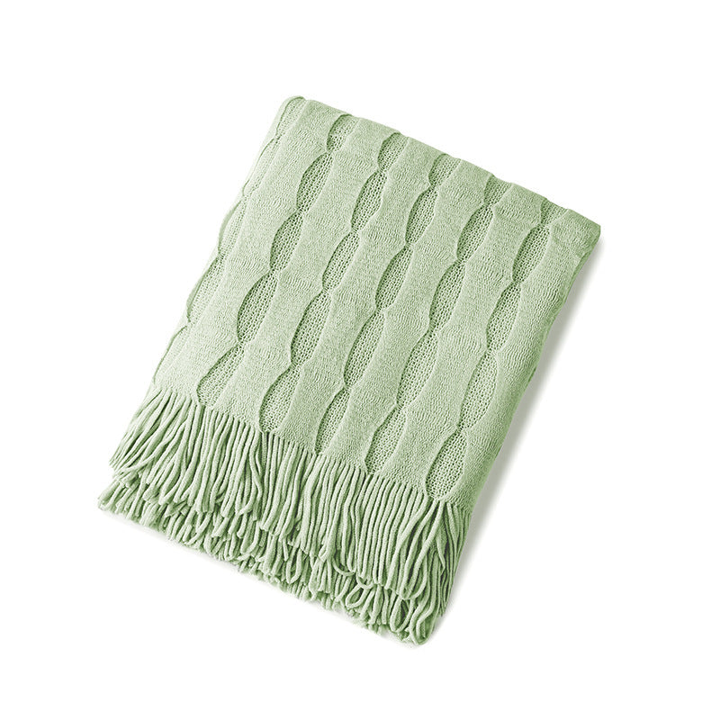 Cozy Textured Throw Blanket LoungeYard — product view 5