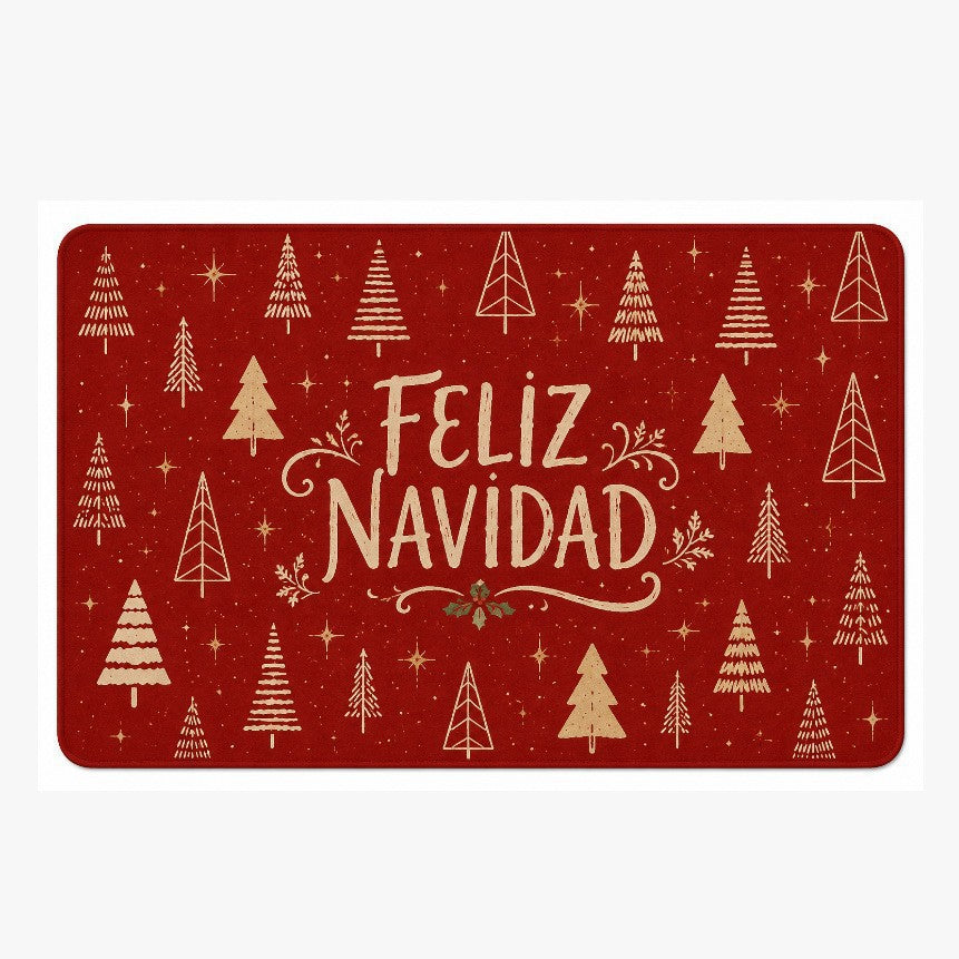 Festive Santa-Themed Bath Mat — product view 1