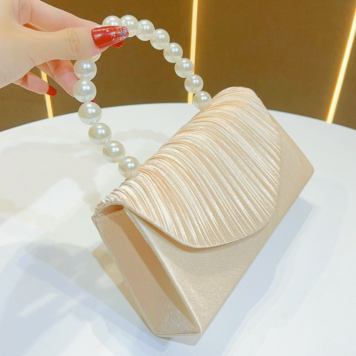 Elegant Pleated Evening Clutch — product view 2